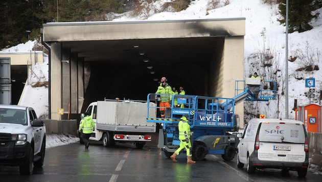 Im Jänner wurde der Tunnel bei einem Unfall stark beschädigt.