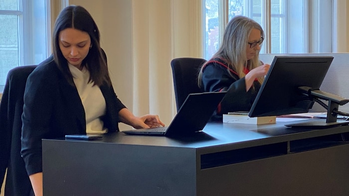 Privatbeteiligten-Vertreterin Ariana Etefagh und Staatsanwältin Claudia Buss-Gerst- Grasser ...