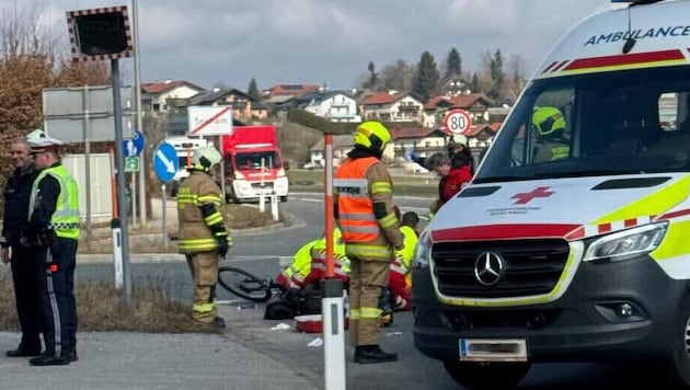 An der Kreuzung kam es zu dem tödlichen Unfall