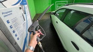 Die Streithähne versuchten einander die Waschlanze zu entreißen.