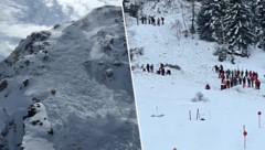 Zwei Tourengeher starben am Wochenende bei einem Lawinenabgang in Tux (links). In St. Anton kam ...