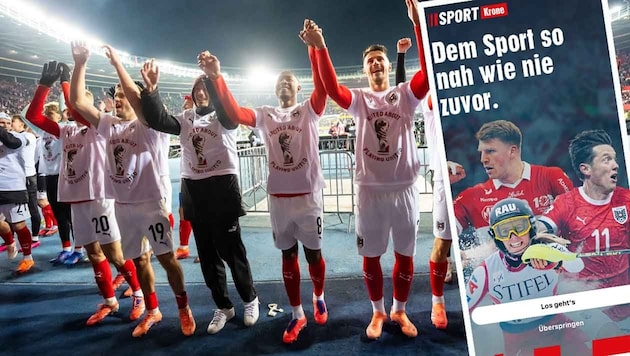 Ein Grund zum Jubeln: die frisch adaptierte sportkrone-App