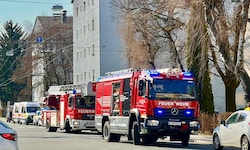 Die Berufsfeuerwehr Salzburg war mit zwei Fahrzeugen vor Ort.