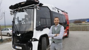 Saß noch zur Sicherheit am Steuer: Martin Aichholzer