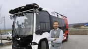 Saß noch zur Sicherheit am Steuer: Martin Aichholzer