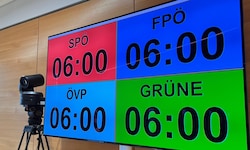 Sechs Minuten haben die Fraktion in der ersten Runde der Befragung Zeit.