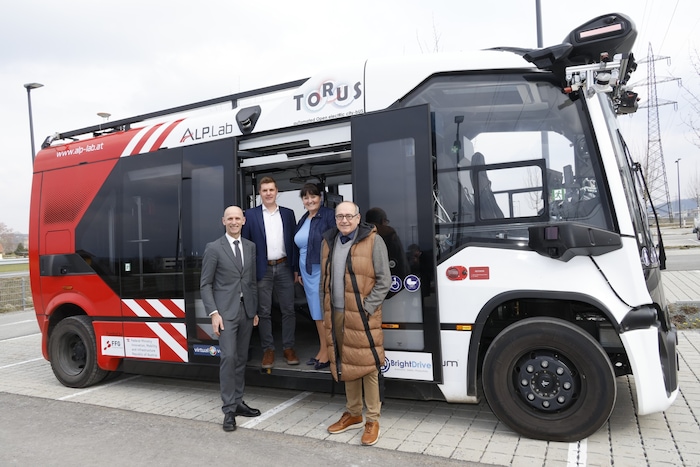 Stehen hinter dem Projekt: Willi Ehrenhöfer, Christoph Knauder, Manuela Khom und Manfred Kainz