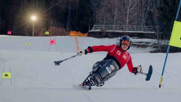 Rigby fährt erst seit drei Saisonen Monoski-Rennen.