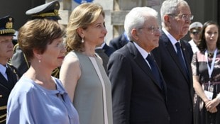 Italiens und Österreichs Präsidenten Sergio Mattarella und Alexander Van der Bellen 2019 in ...
