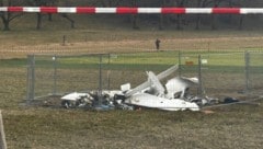 Das Wrack – Nach dem tragischen Flugzeugabsturz herrscht große Trauer um das Todesopfer.