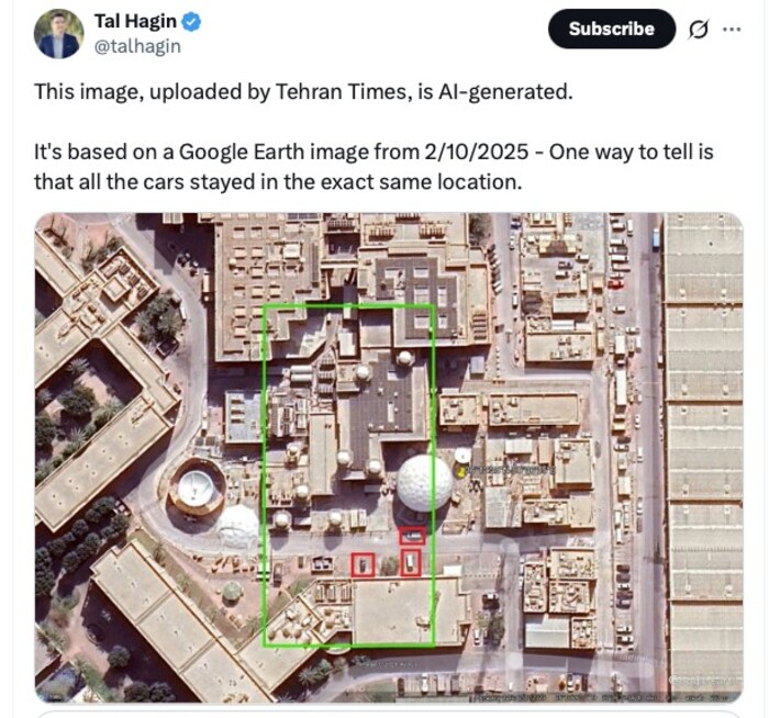 Auch dieses Google-Earth-Foto wurde manipuliert.