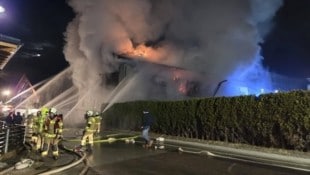 Großeinsatz der Feuerwehr in Uttendorf.