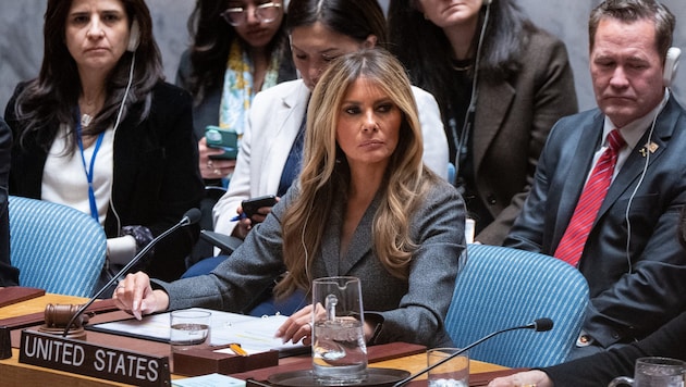 Melania Trump bei der Sitzung des US-Sicherheitsrats