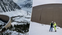 Die mächtige Staumauer ist 725 Meter lang und 131 Meter hoch.