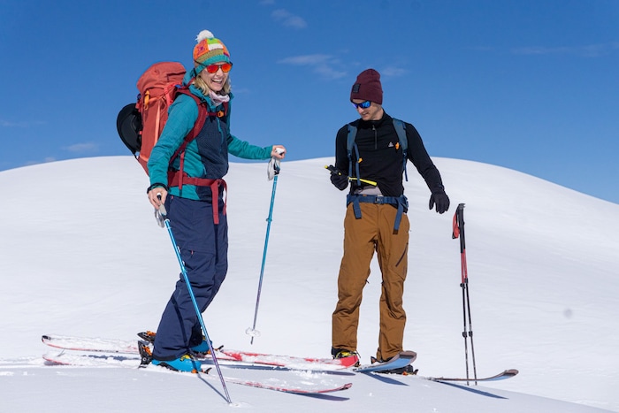 Hinter der digitalen Skitourensimulation steht das Villacher Ehepaar Simone Vogl-Umschaden und ...