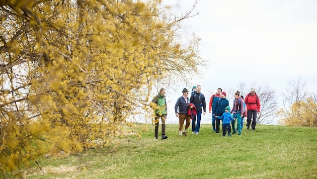 Gemeinsames Wandern im Blütenmeer „Dirndltal“