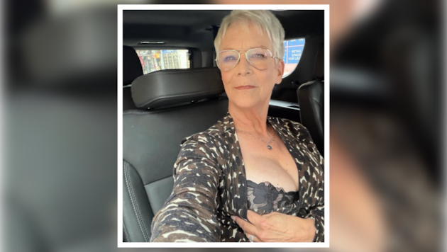 Jamie Lee Curtis ist die Coolste – wenn ein BH zum Zeigen ist, zeigt sie ihn.