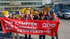 Rund 80 Streik-Teilnehmer waren es bei der Firma Conova.