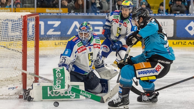 Goalie Joe Cannata und VSV treffen in den Pre-Play-offs auf Linz.