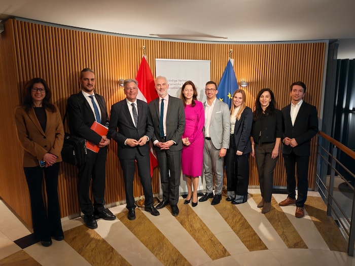 Die Kärntner Delegation bei der ständigen Vertretung Österreichs in Brüssel.