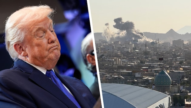 US-Präsident Donald Trump macht seinem Ärger darüber Luft, wie der Iran öffentlich über das ...