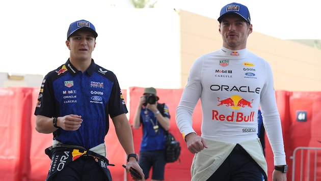 Isack Hadjar und Max Verstappen fahren auch 2027 für Red Bull.