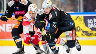 Simon Bourque (Nummer 24, gegen KAC-Crack Fraser) verlor schon vier Zähne.