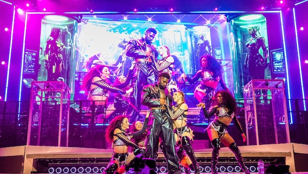 Weltstar Jason Derulo und seine Tanzcrew lieferten eine spektakuläre Show in der Wiener ...