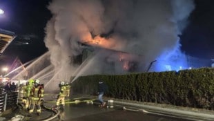Großeinsatz der Feuerwehr in Uttendorf.
