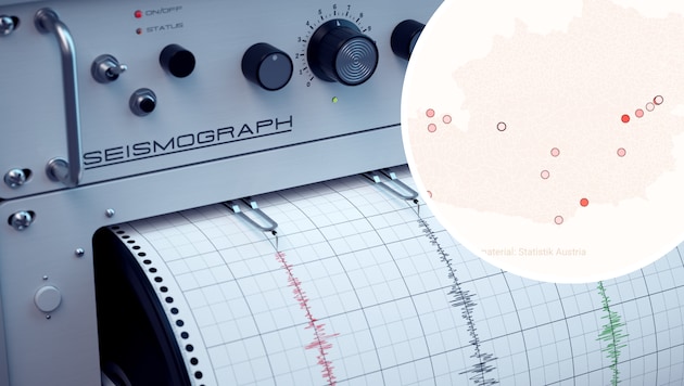 Der Seismograph schlägt in Österreich rund 1500 Mal pro Jahr aus.