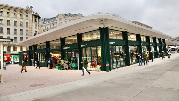 Der Bau der Naschmarkthalle sorgte für viel Kritik.