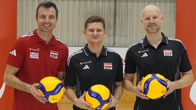 Adam Swaczyna (m.) übernimmt bei Österreichs Volleyballern.