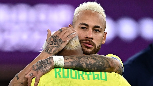 Neymar leidet mit seinem Freund mit.