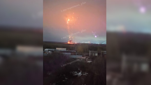 In sozialen Medien wurde ein Video geteilt, das den Abschuss zeigen soll.