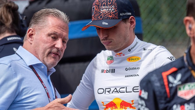Jos (l.) und Max Verstappen