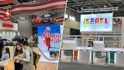 Beim Österreich-Stand, auf dem auch Tirol vertreten ist, herrschte reger Betrieb. Eine Halle ...