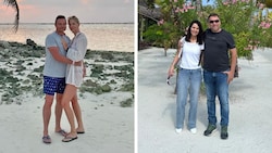 Können nicht nach Hause: Karl und Elke Stahleder (links) sowie Harald und Irene Ivansits ...