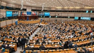 Bei der Plenarsitzung des Ausschusses der Regionen im Europäischen Parlament machte sich Peter ...