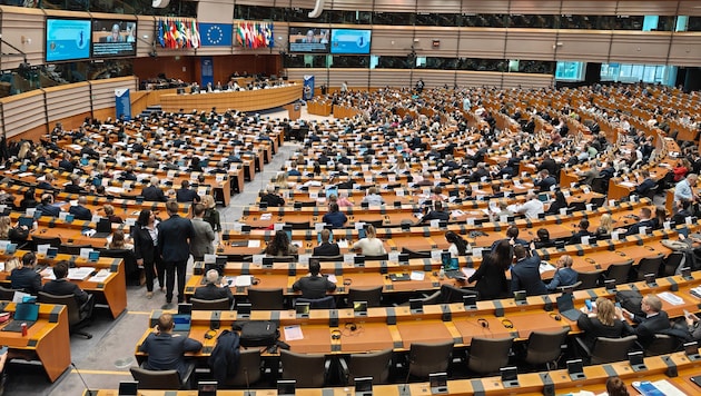 Bei der Plenarsitzung des Ausschusses der Regionen im Europäischen Parlament machte sich Peter ...