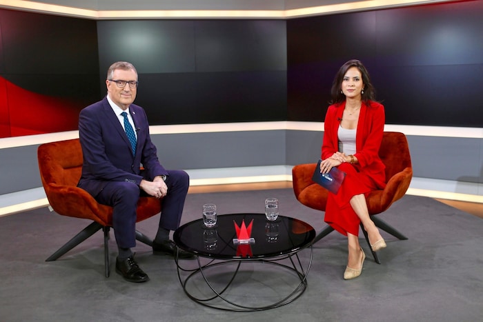 Der israelische Botschafter David Roet im krone.tv-Talk mit Katia Wagner