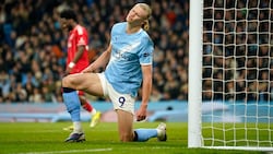 Erling Haaland und Manchester City spielten nur Unentschieden gegen Nottingham.