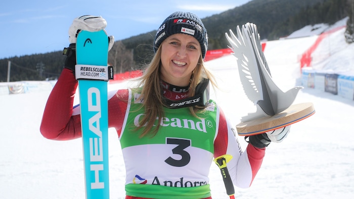 Ortlieb strahlte in Soldeu über ihr erstes Podest seit über drei Jahren.