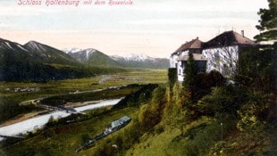 Sammlung Bäck Repro R. Bäck Die Hollenburg auf einer Ansichtskarte aus dem Jahr 1907.