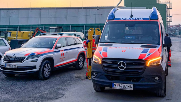 Dramatische Szenen auf einem Firmengelände in Wien