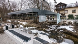 Der Neubau der Brücke am Bachwinkelweg nimmt Form an.