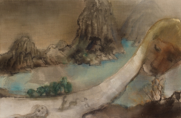 Poetisch-kraftvoll: Leiko Ikemura (Triptychon Teil 2) aus dem Jahr 2015 in der Albertina