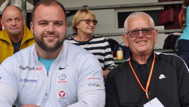 Sepp Schopf mit Lukas Weißhaidinger 2020.