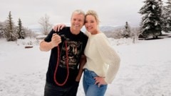 Die Stimmung passte sofort: Star-Fotograf Manfred Baumann mit Katherine Heigl. 