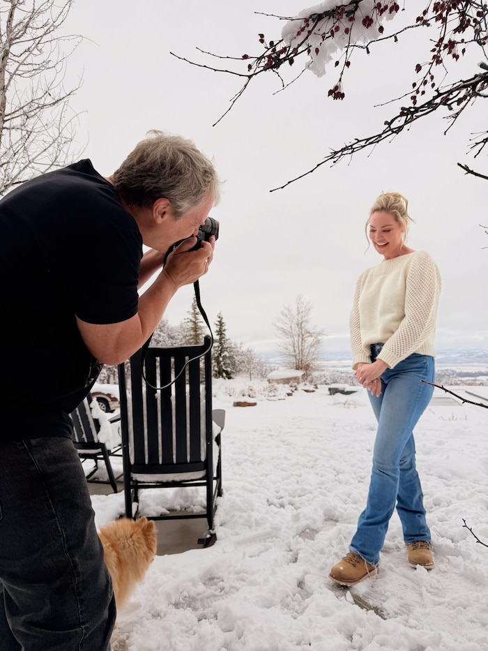 Von den frostigen Temperaturen ließen sich Manfred Baumann und Katherine Heigl bei ihrem ...