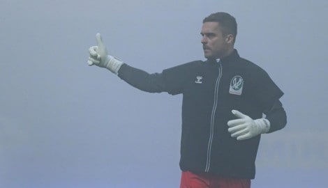 Ried-Kapitän Andreas Leitner am Dienstag beim Aufwärmen